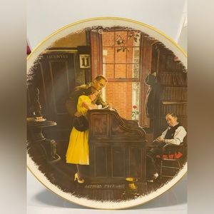 *SALE* Norman Rockwell Plate The Marriage License 1976, #B2426